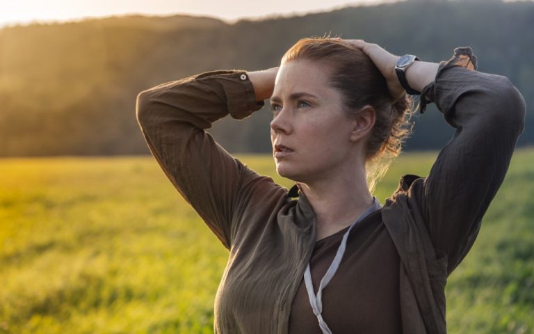 Amy Adams in a still from Denis Villeneuve's Arrival, an earlier science fiction film by the Dune: Part Three director