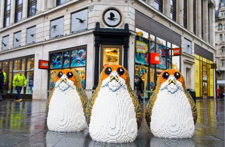 A Group Of LEGO Porgs Have Trekked Across London