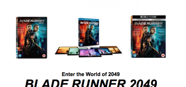 Blade Runner 2049 Home Entertainment Release Details
