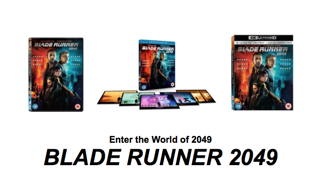 Blade Runner 2049 Home Entertainment Release Details