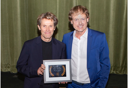 Willem Dafoe wins Edgeware Award for Best Actor at the 2018 UK Film Festival