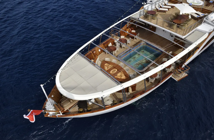 Renting a superyacht for filming