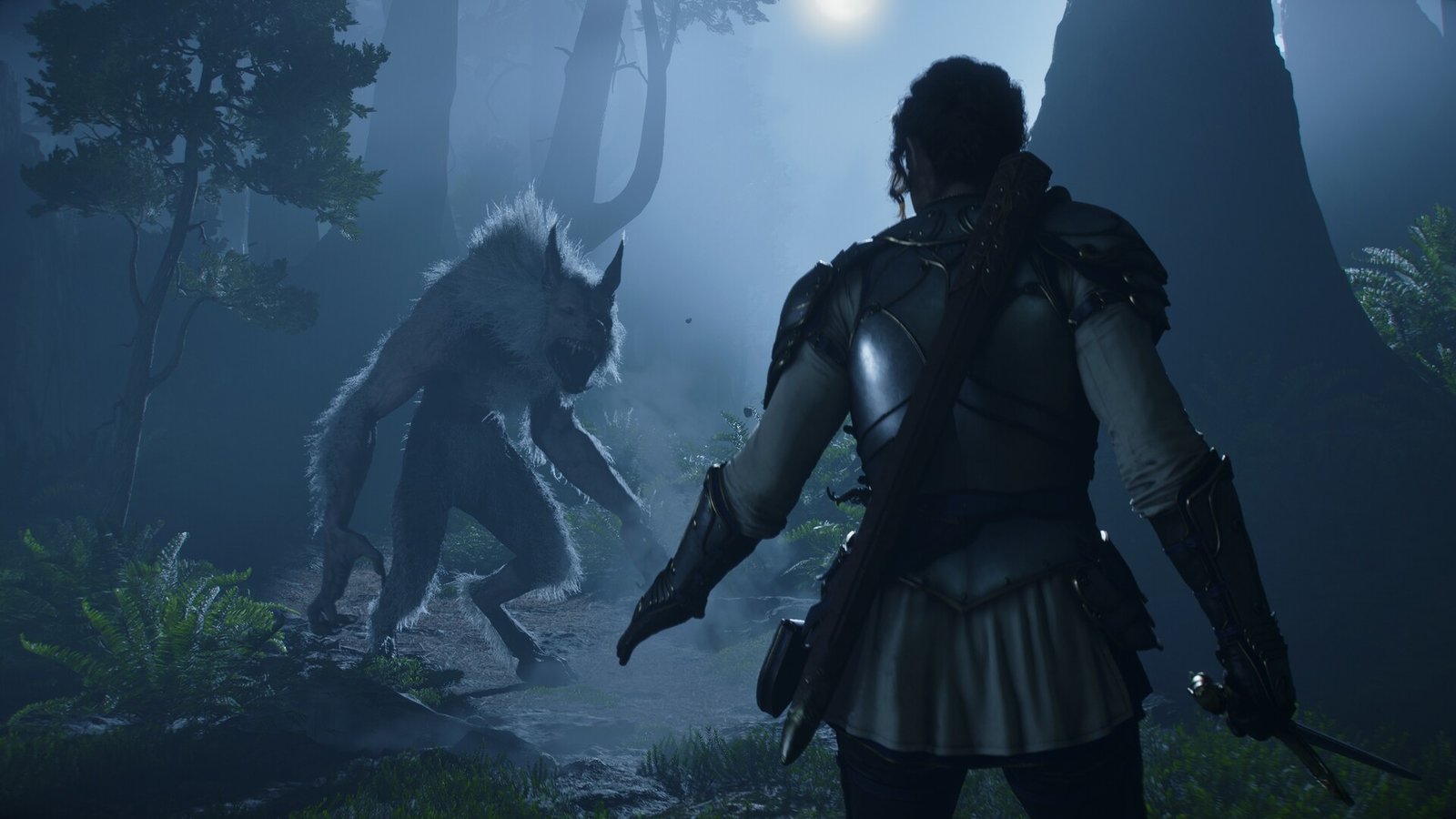 Fable 2027 gameplay screenshot showing a burning environment