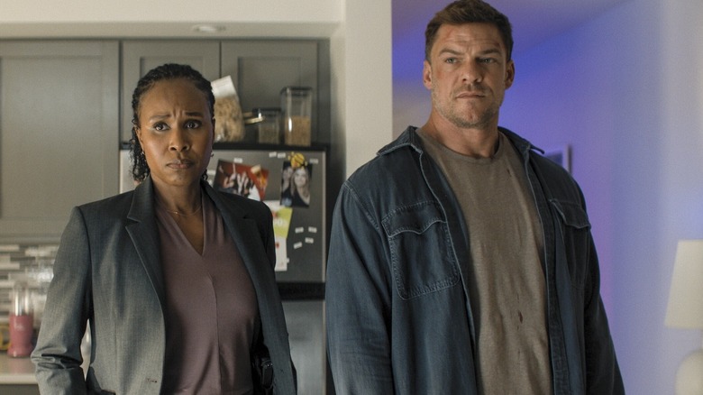 Sydelle Noel as Tamara Green alongside Alan Ritchson's Jack Reacher in Reacher Season 4