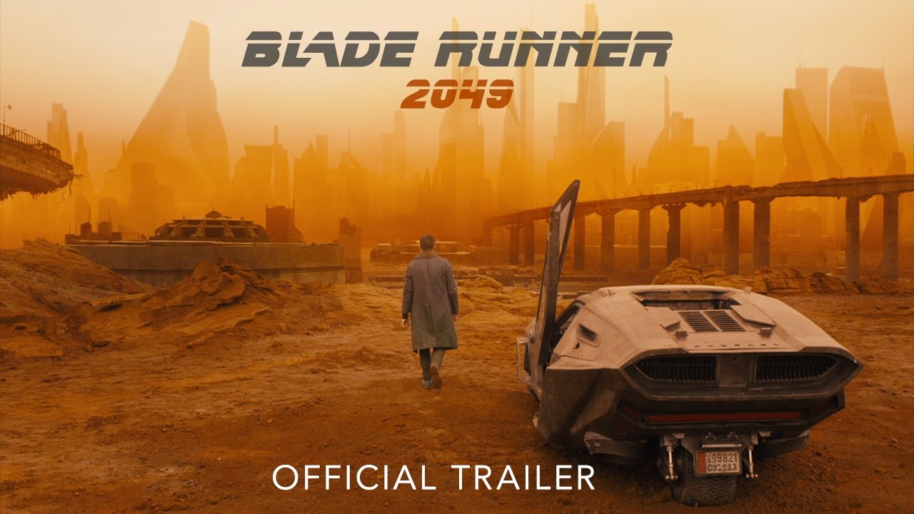 Official trailer artwork for Blade Runner 2049, the 2017 film that Blade Runner 2099 follows