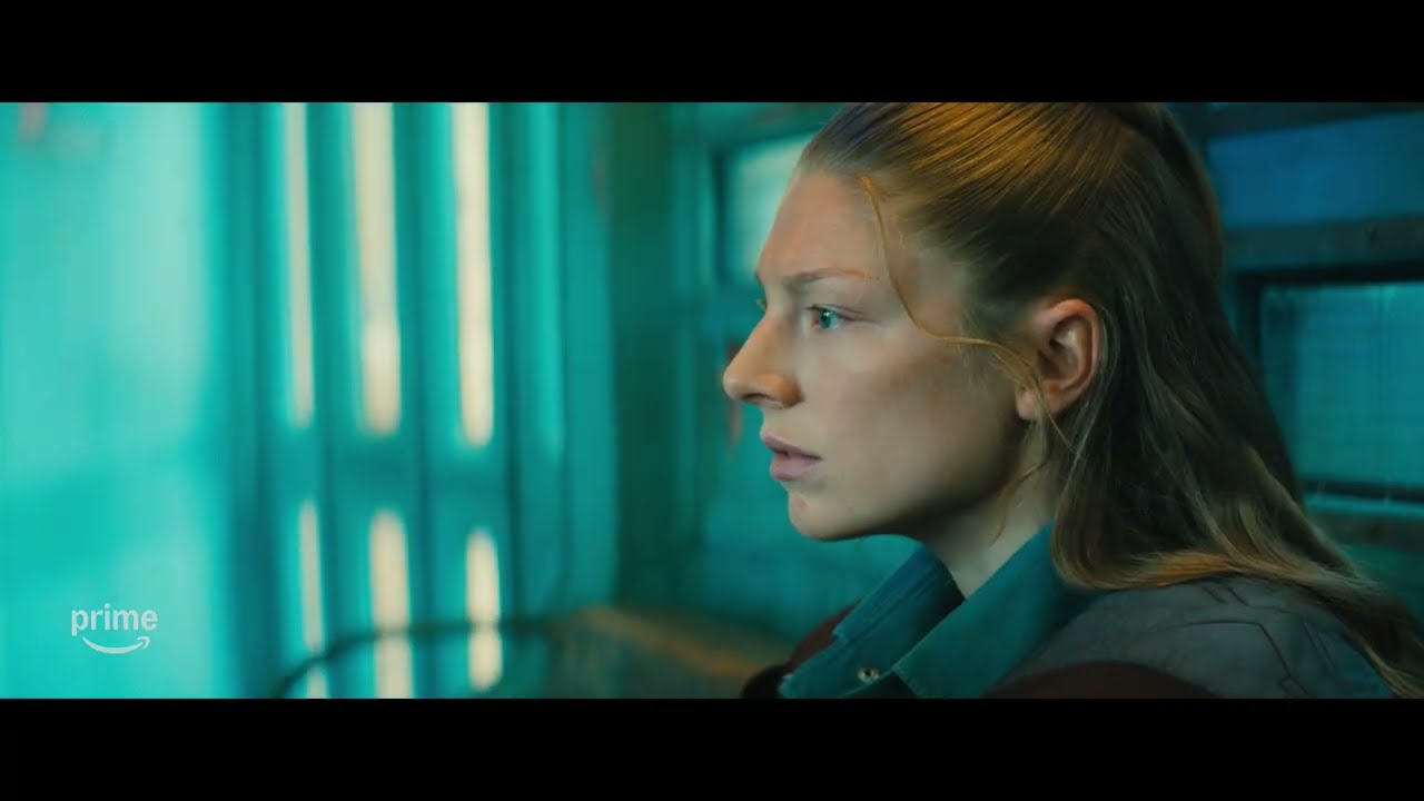A frame from the Blade Runner 2099 teaser trailer showing the show's future Los Angeles