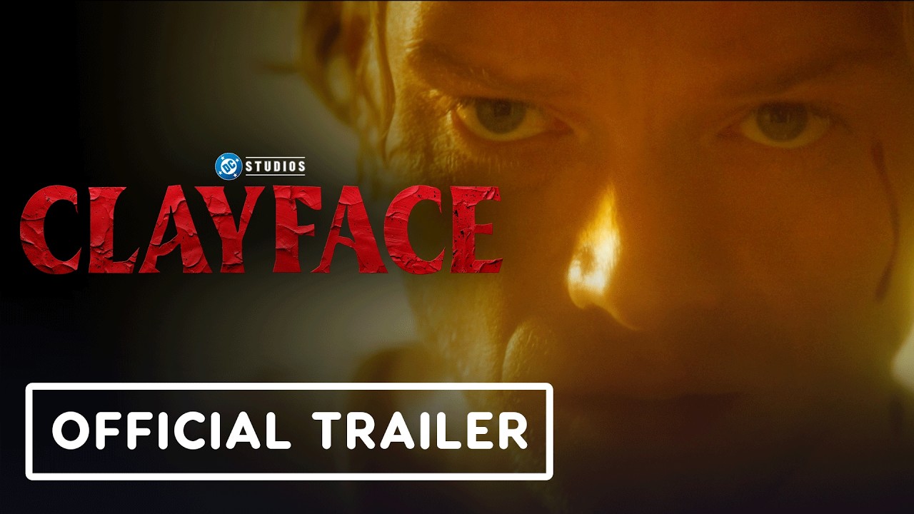 Image from the final trailer for Clayface (2026), starring Tom Rhys Harries, Naomi Ackie and David Dencik