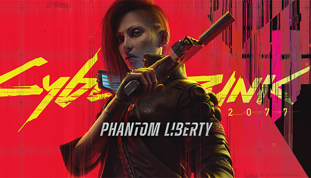Cyberpunk 2077: Phantom Liberty key art from CD Projekt Red's Steam store page