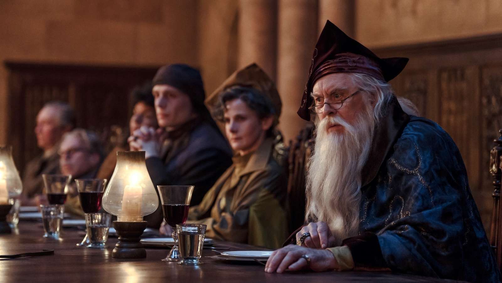 John Lithgow as Albus Dumbledore in HBO's Harry Potter and the Philosopher's Stone
