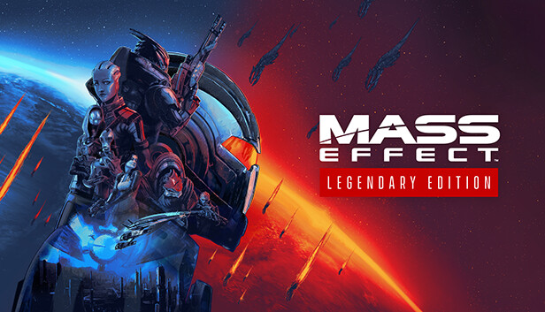 Mass Effect Legendary Edition key art showing Commander Shepard, BioWare's best-known RPG trilogy