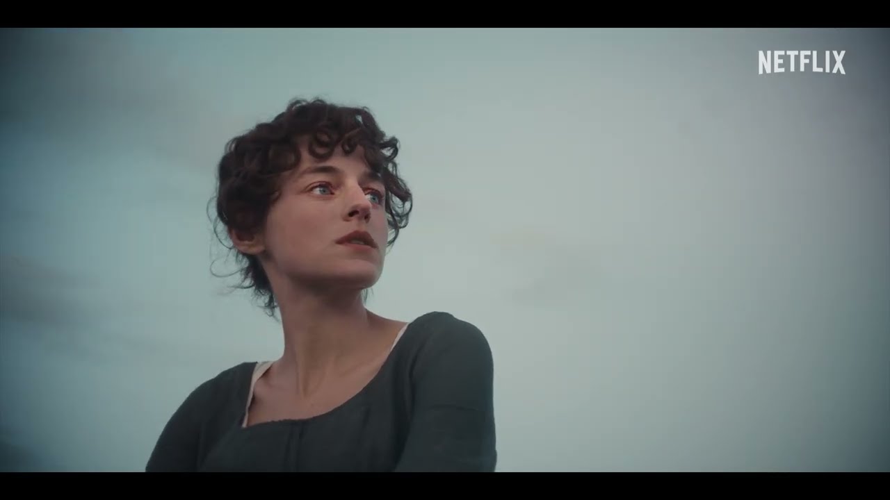 A frame from the official teaser for Netflix's Pride and Prejudice, Dolly Alderton's six-part Jane Austen adaptation