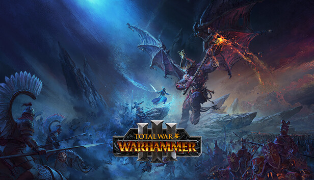 Total War: Warhammer III key art with the game's logo